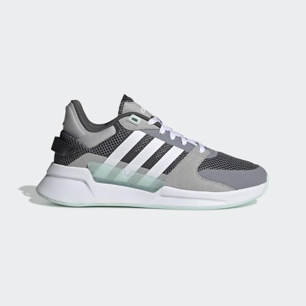 Adidas Women's Run 90s Running Shoes Grey/White/Mint Ireland EE9882